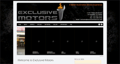 Desktop Screenshot of exclusivemotorsca.com